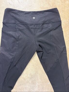 Lululemon Size 8 Black High-Rise Workout Leggings